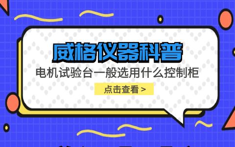 威格仪器-电机试验台一般选用什么控制柜插图